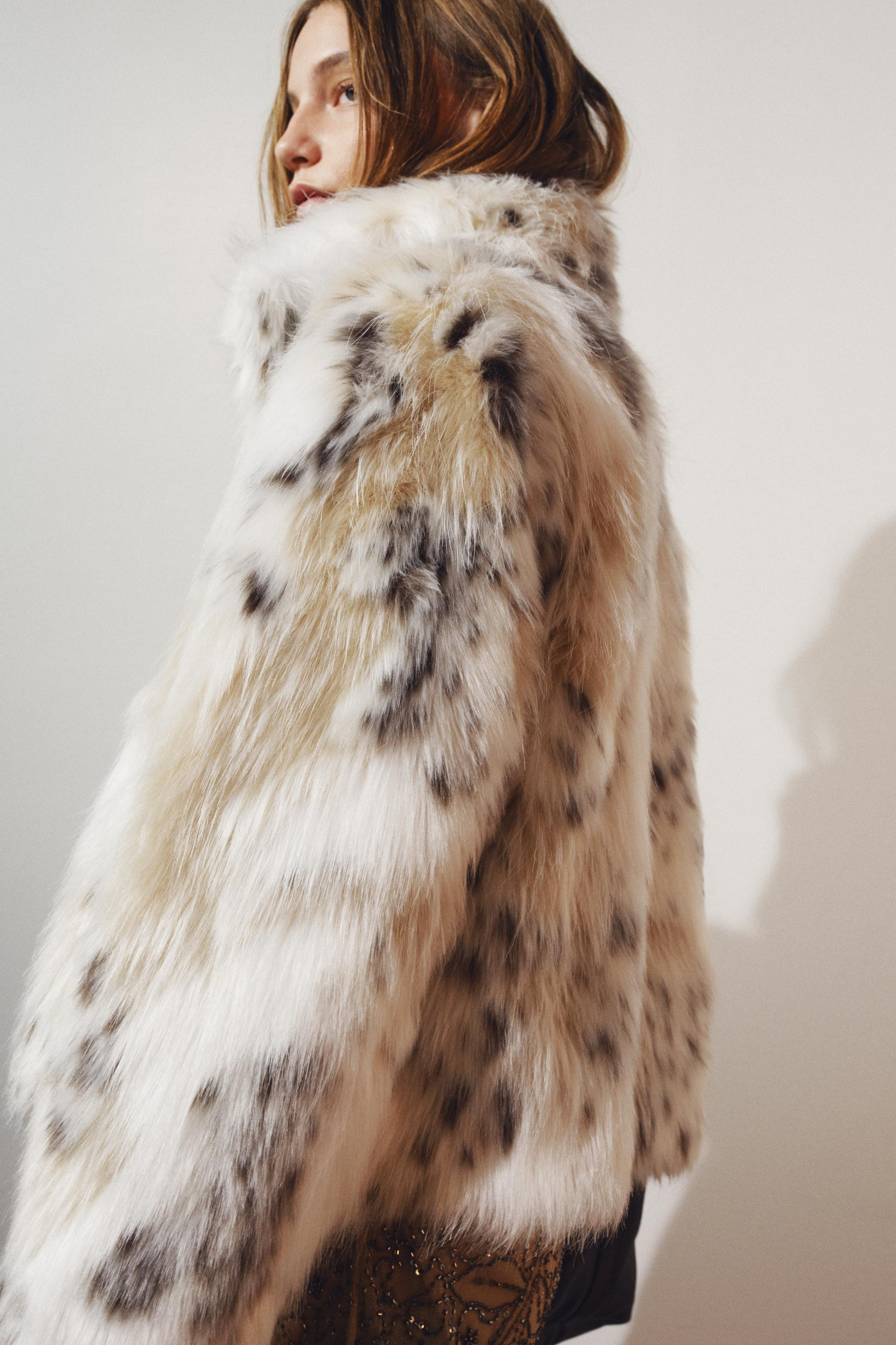 ZW COLLECTION FAUX FUR JACKET | Zara US