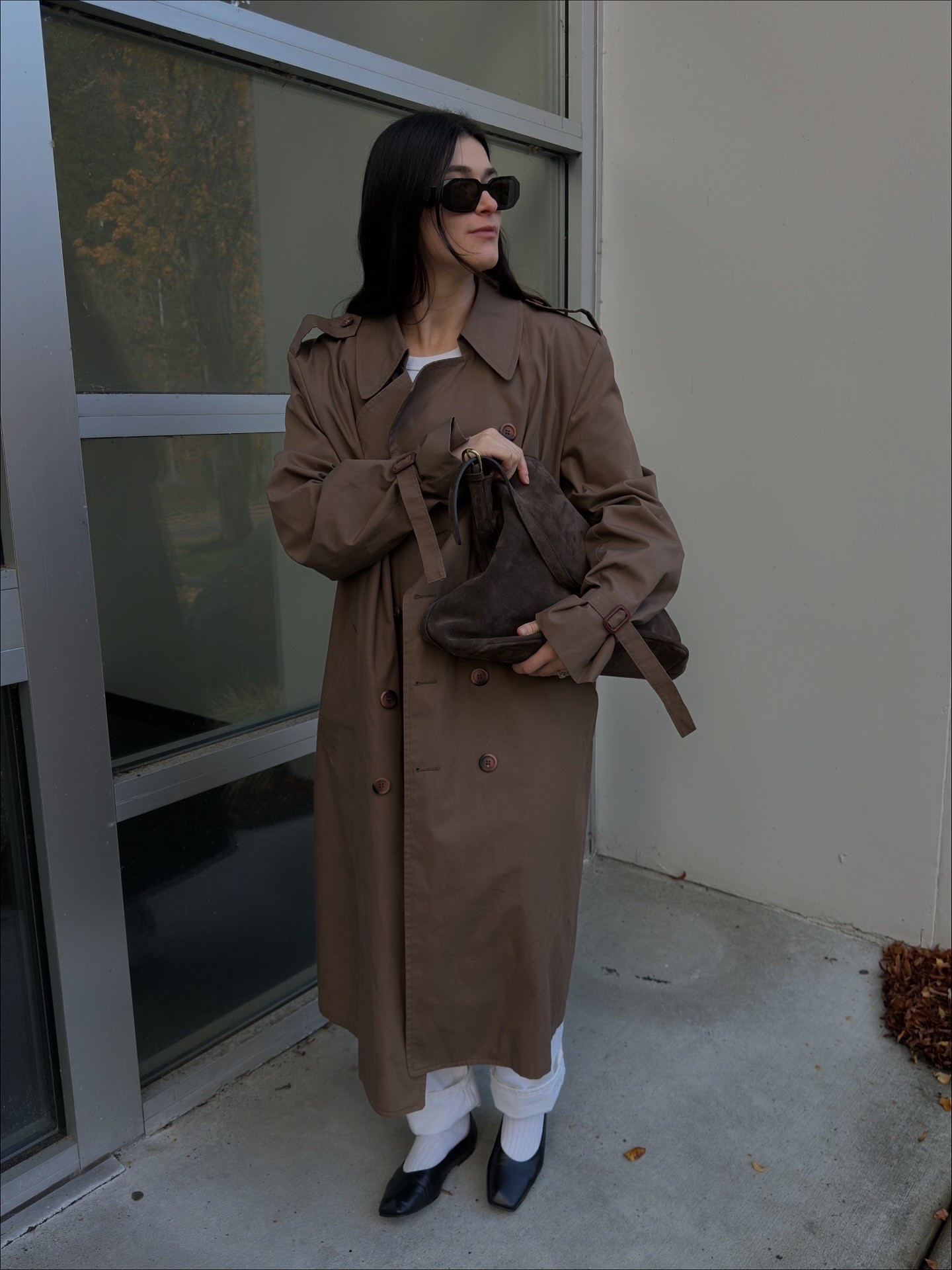Chocolate brown, suede bag, brown trench coat to finish off October 🤎

#LTKStyleTip #LTKGiftGuide #LTKHoliday