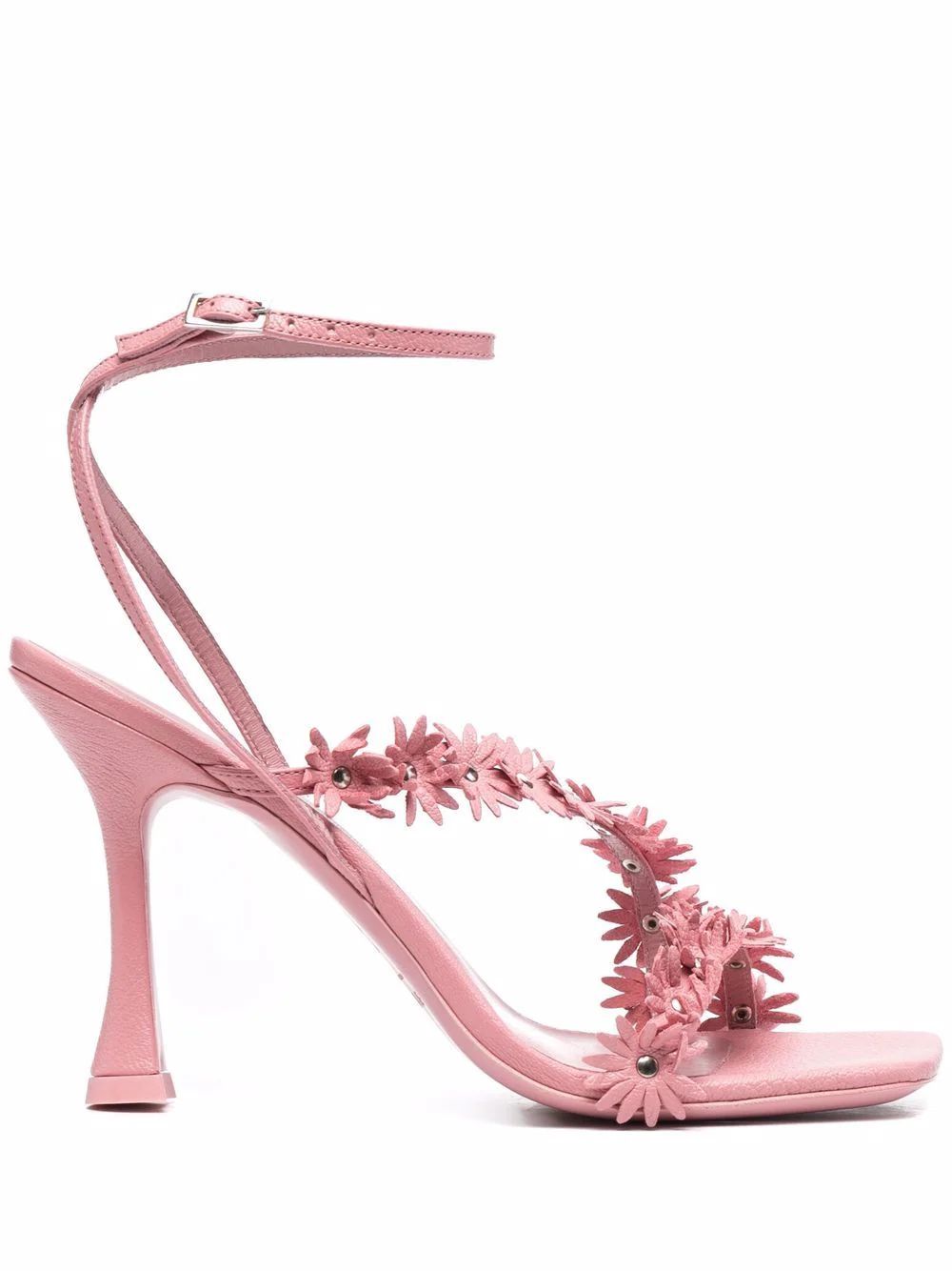 Poppy 105mm floral-detail sandals | Farfetch Global