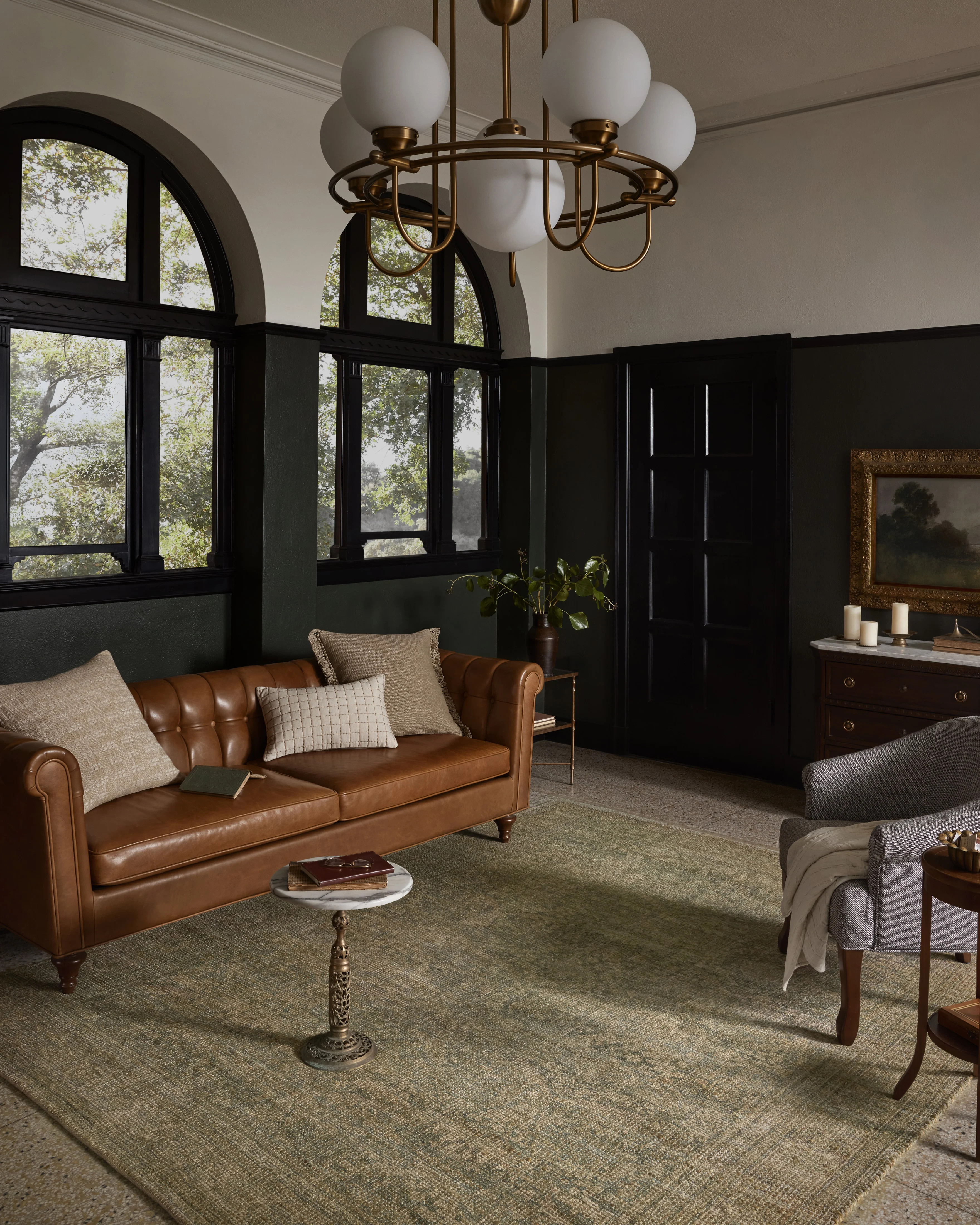 Magnolia Home by Joanna Gaines x Loloi Oakley Lagoon / Rust Area Rug | Wayfair | Wayfair North America