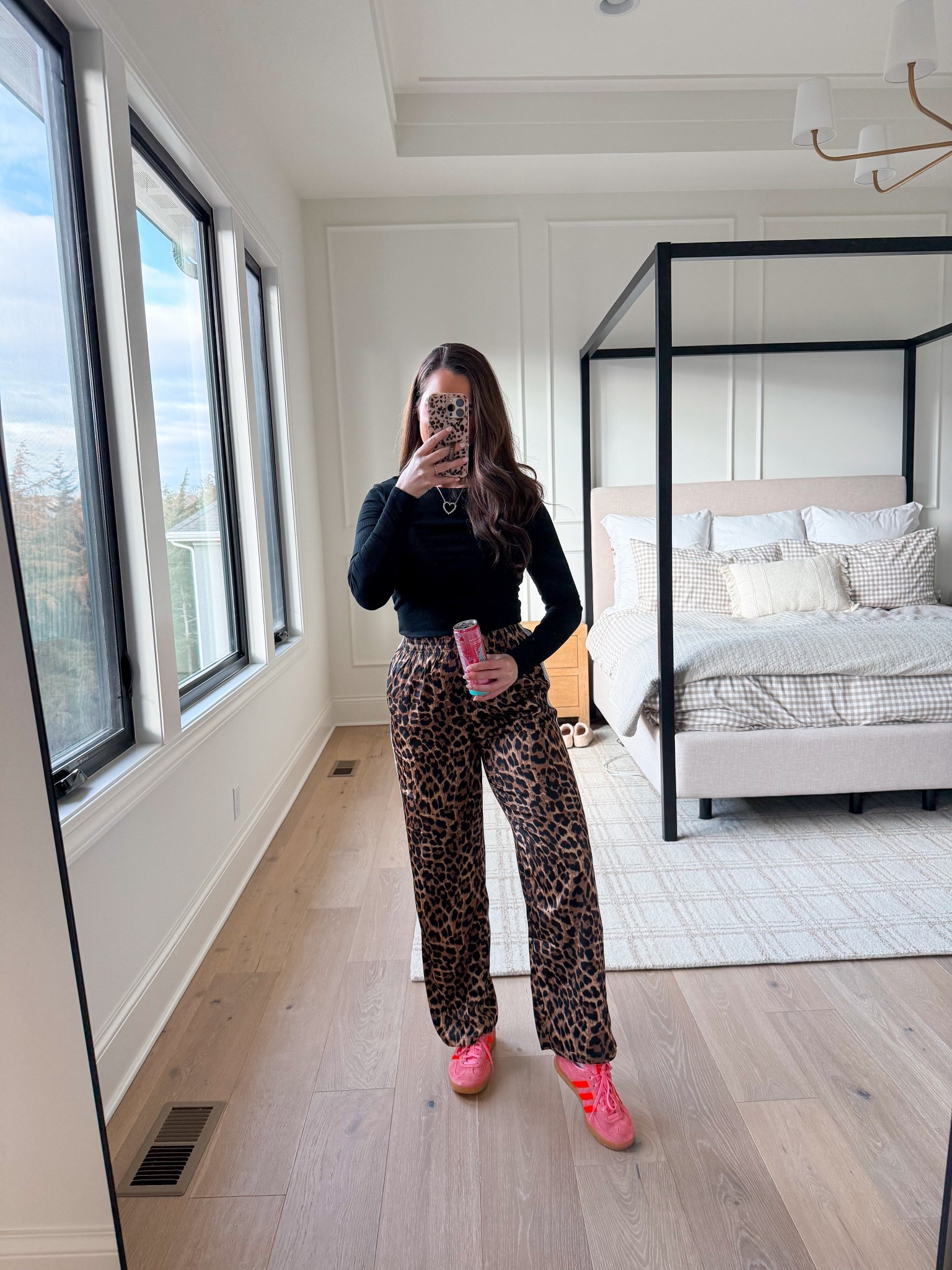 realistic mom outfit: ribbed long sleeve tee + track pants. Wearing smalls in both! 

#LTKgrwm #LTKmomlife #LTKootd