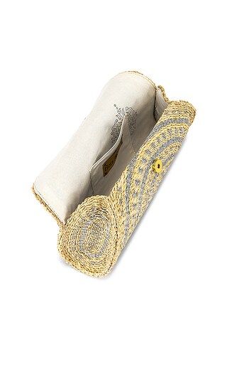 florabella Navagio Clutch in Bleach & Silver from Revolve.com | Revolve Clothing (Global)