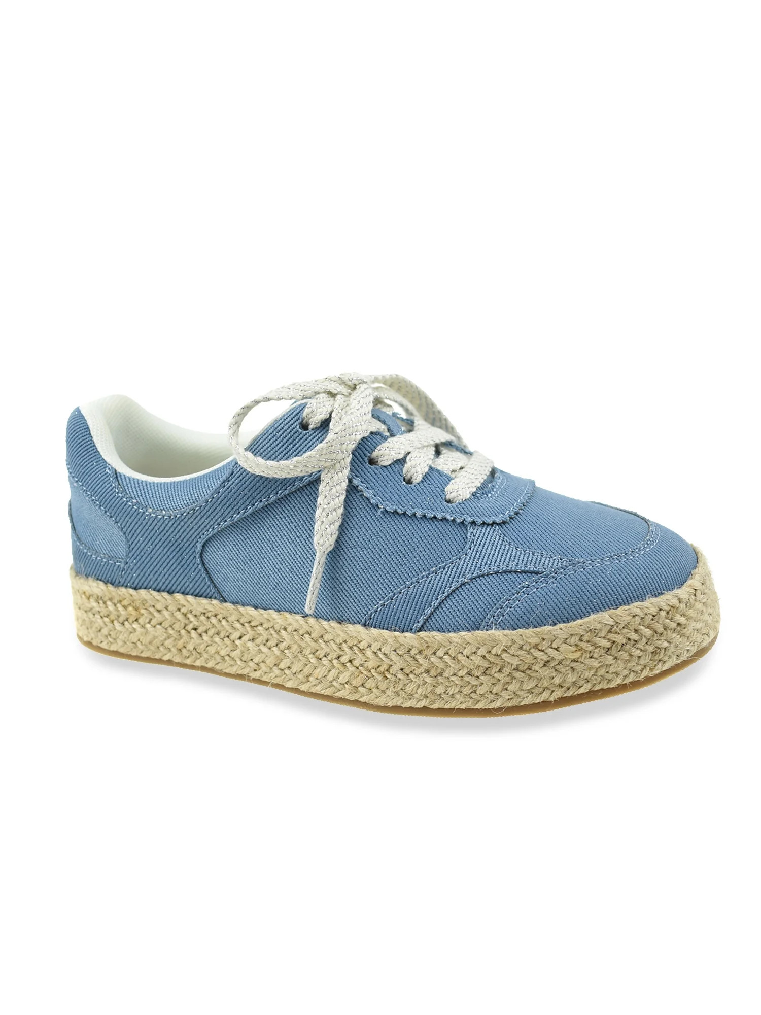 Wonder Nation Little & Big Girls Casual Espadrille Sneaker | Walmart (US)
