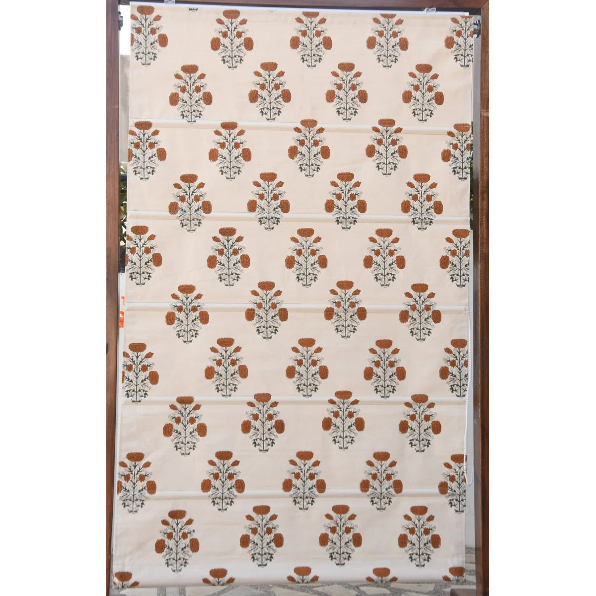 Handmade Block Print Roman Shade \u2013 Timeless Artisan Design | Wayfair North America