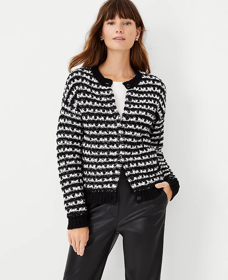 Tweed Bomber Sweater Jacket | Ann Taylor (US)