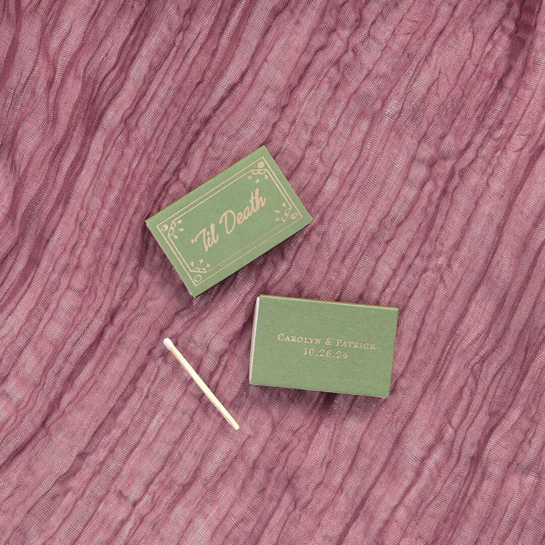 Custom Matchboxes- 'til Death Matchbox - Wedding Favors, Wedding Matches, Wedding Decor, Personal... | Etsy (US)