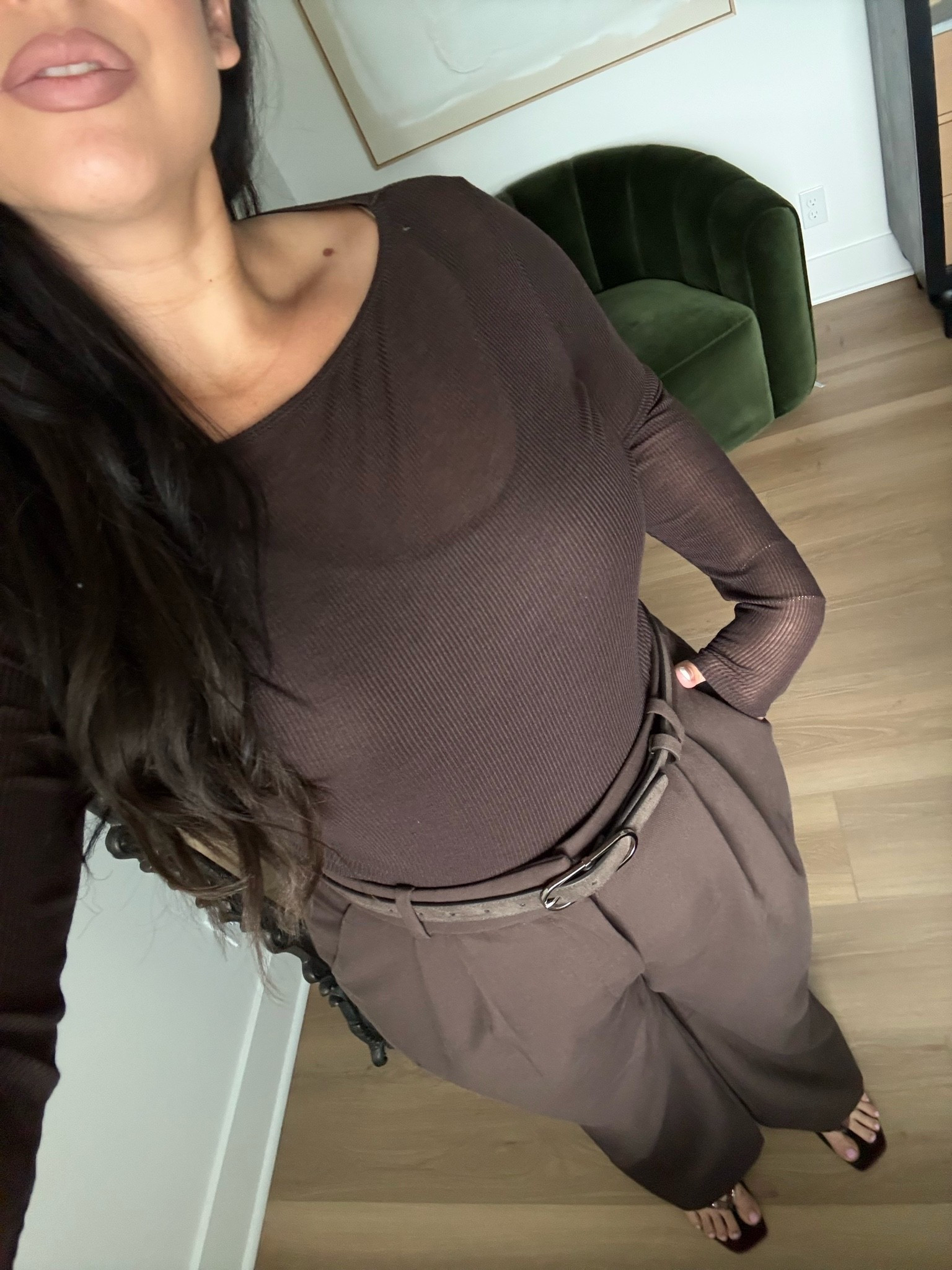 Love that you can dress this outfit up or down! Wearing a 33 long on the bottom and a large on top. Midsize, midsize fashion, fall, workwear

#LTKootd #LTKWorkwear #LTKMidsize