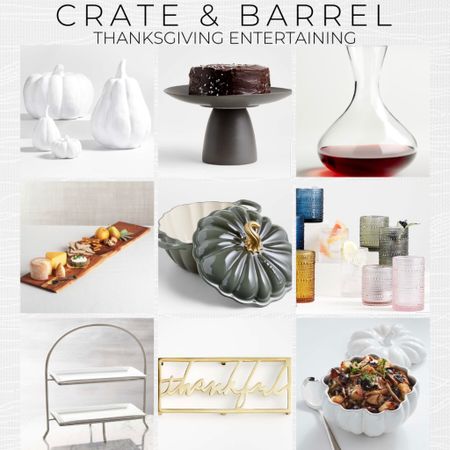 Crate & Barrel Thanksgiving Entertaining. How cute are these ceramic pumpkin dishes. All you need if you are hosting holiday dinners this year.

Gift guide | hostess gift idea | thanksgiving decor | kitchen essentials 

#LTKhome #LTKHolidaySale #LTKHoliday