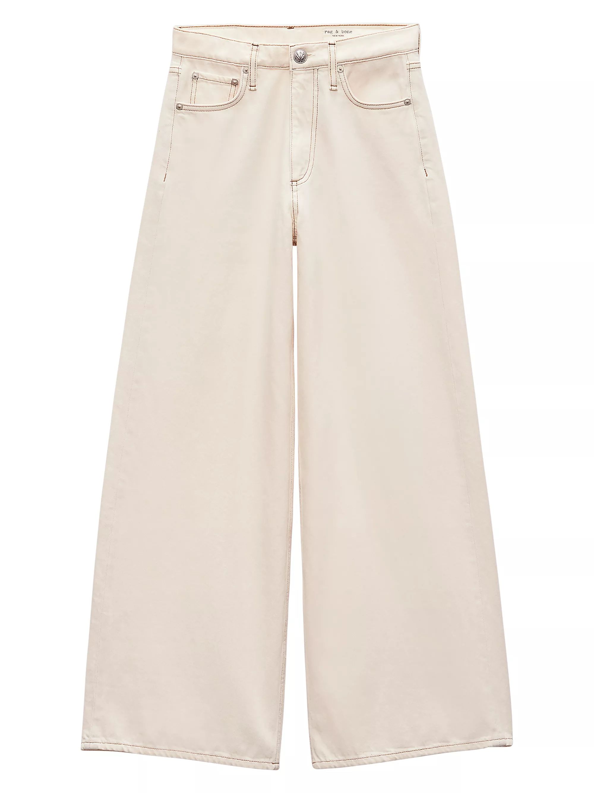 Shop rag & bone Sofia Stretch Wide-Leg Jeans | Saks Fifth Avenue | Saks Fifth Avenue