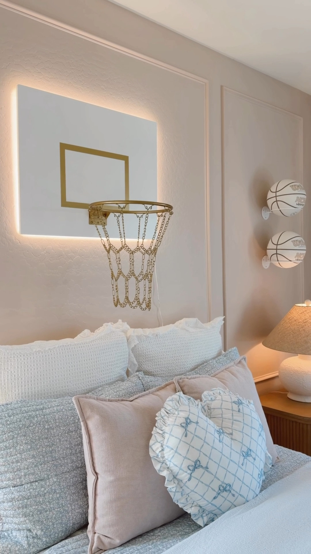 She’s officially outgrown her little girl room… and it was time for an upgrade 🏀
.
.
Girl room - girl room decor - basketball room decor - pink decor - bow decor #girlroom #girlroomdecor 

#LTKKids #LTKstorytime #LTKHome