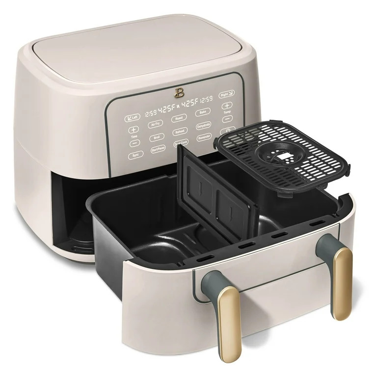 Beautiful 9 Qt TriZone Air Fryer, Porcini Taupe by Drew Barrymore | Walmart (US)