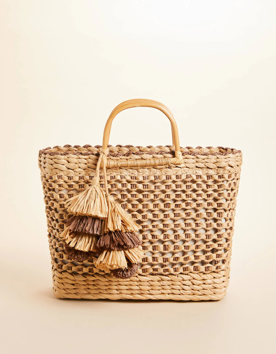 Straw Basket Tote Brown | Spartina 449