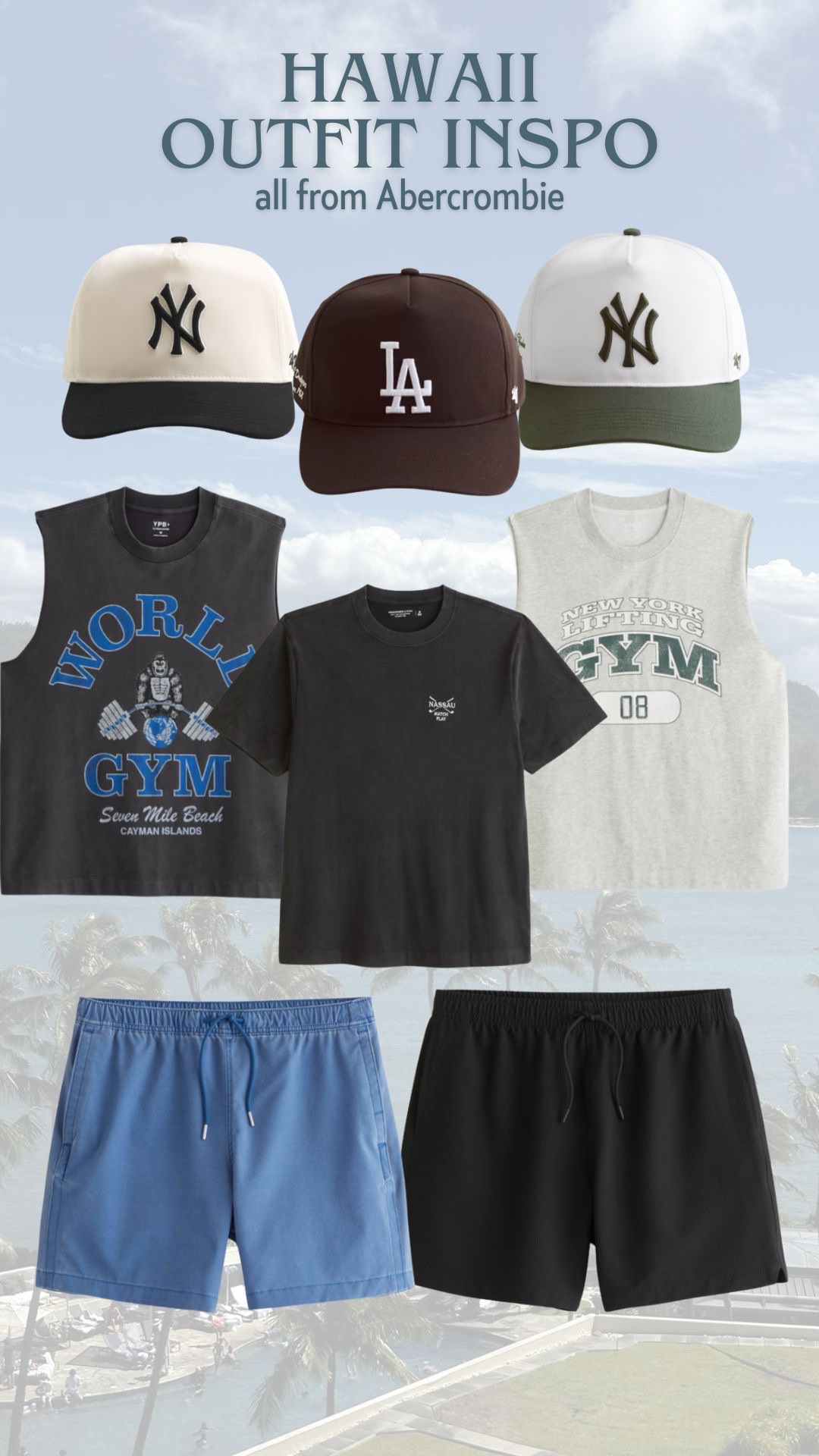 Hawaii outfit inspo for men: all from @abercrombie 🖤

#LTKMens #LTKootd #LTKTravel