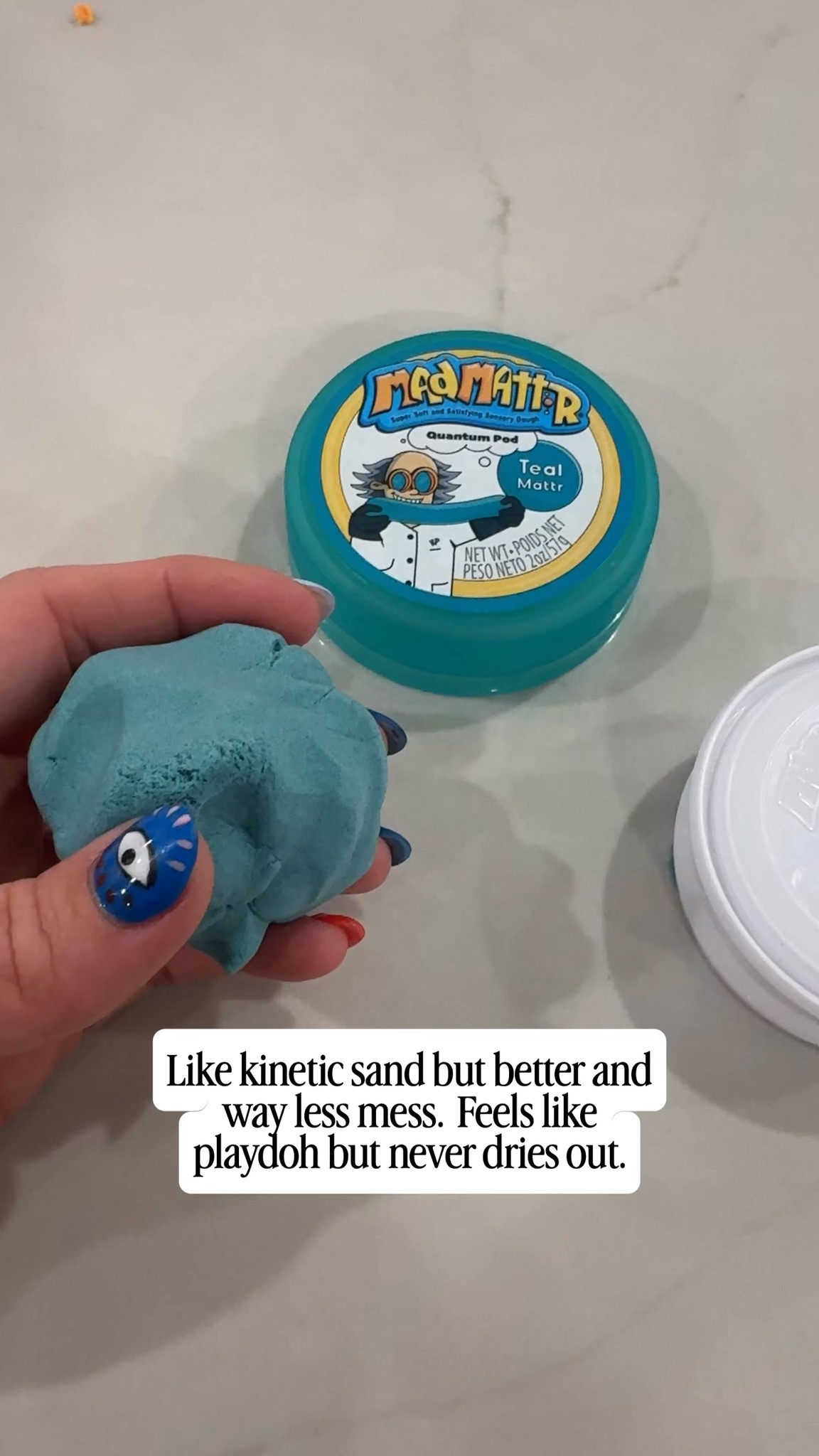 The coolest new sensory toy I’ve found for kids.  Better than kinetic sand and zero mess.  Feels like play doh but never dries out. 

Kids sensory toys | kids gifts | gifts for boys￼

#LTKmomlife #LTKKids