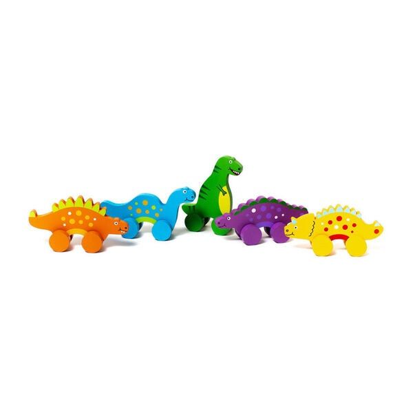 Mini Dinosaur Rollers, Set of 5 | Maisonette