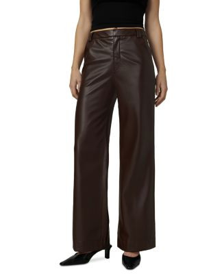 Joe's Jeans The Mia High Rise Faux Leather Wide Leg Pants    | Bloomingdale's Women | Bloomingdale's (US)