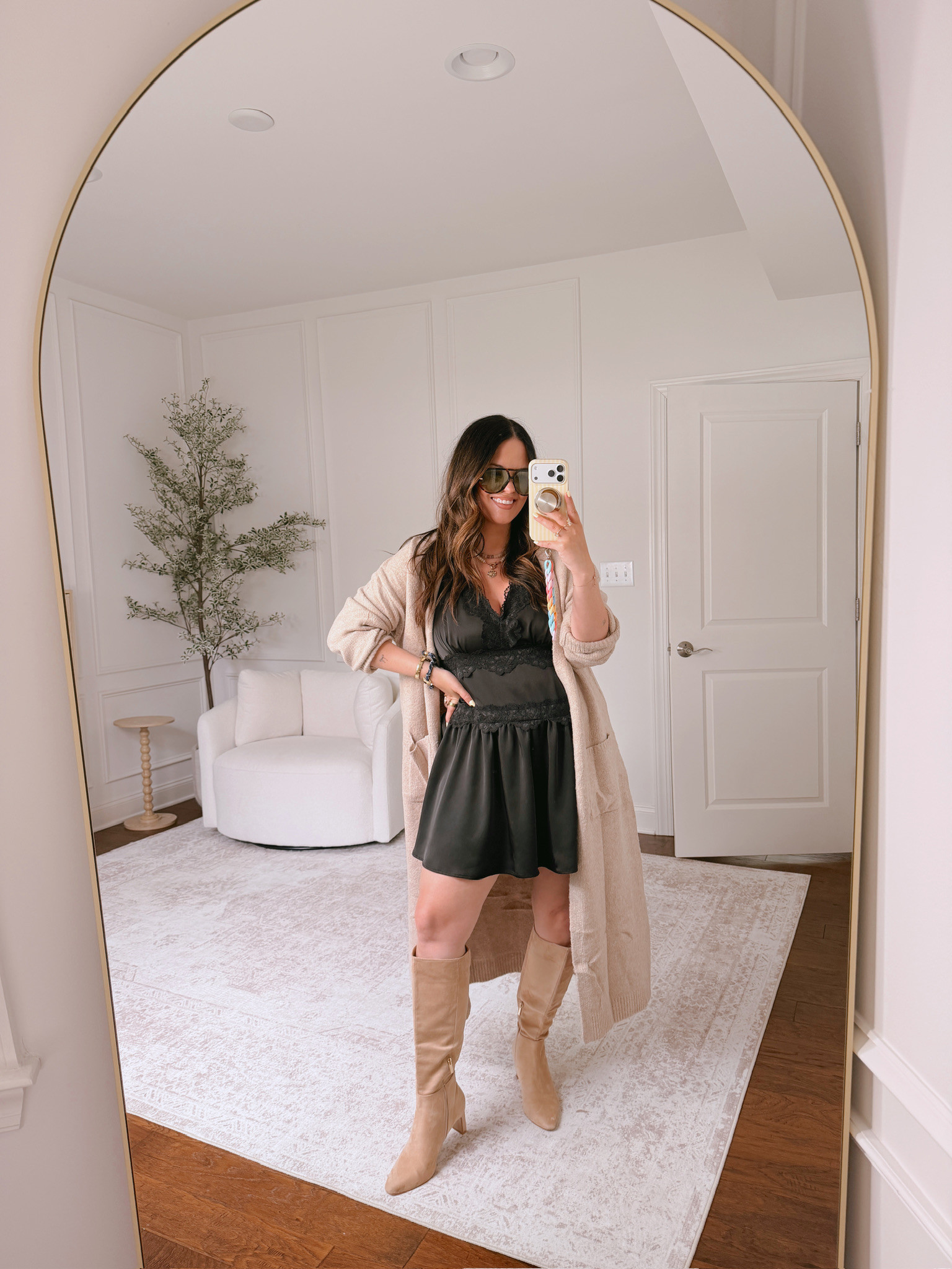 wearing a large in the dress, XL in the cardigan

#LTKSeasonal #LTKMidsize