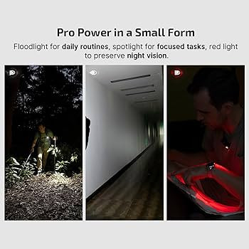 OLIGHT Oclip Pro EDC Flashlight Clip-on Light, Rechargeable 500 Lumens with Three Lighting Soluti... | Amazon (US)