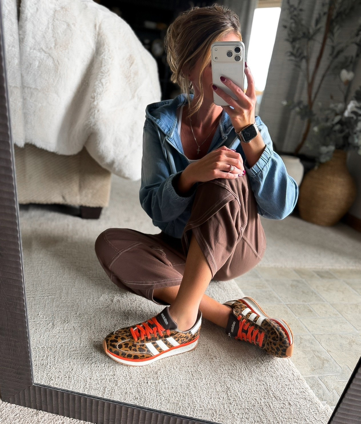 How fun are these new Adidas sneakers?! 
I sized down a half size. 
Jacket/ small
Pants/ medium

#LTKSeasonal #LTKOver40 #LTKootd