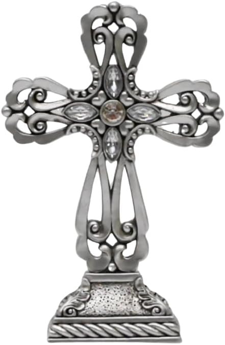 Standing Cross | Decorative Table Cross for Home Altar | Cross Stand for Desk | Cross Statue for ... | Amazon (US)