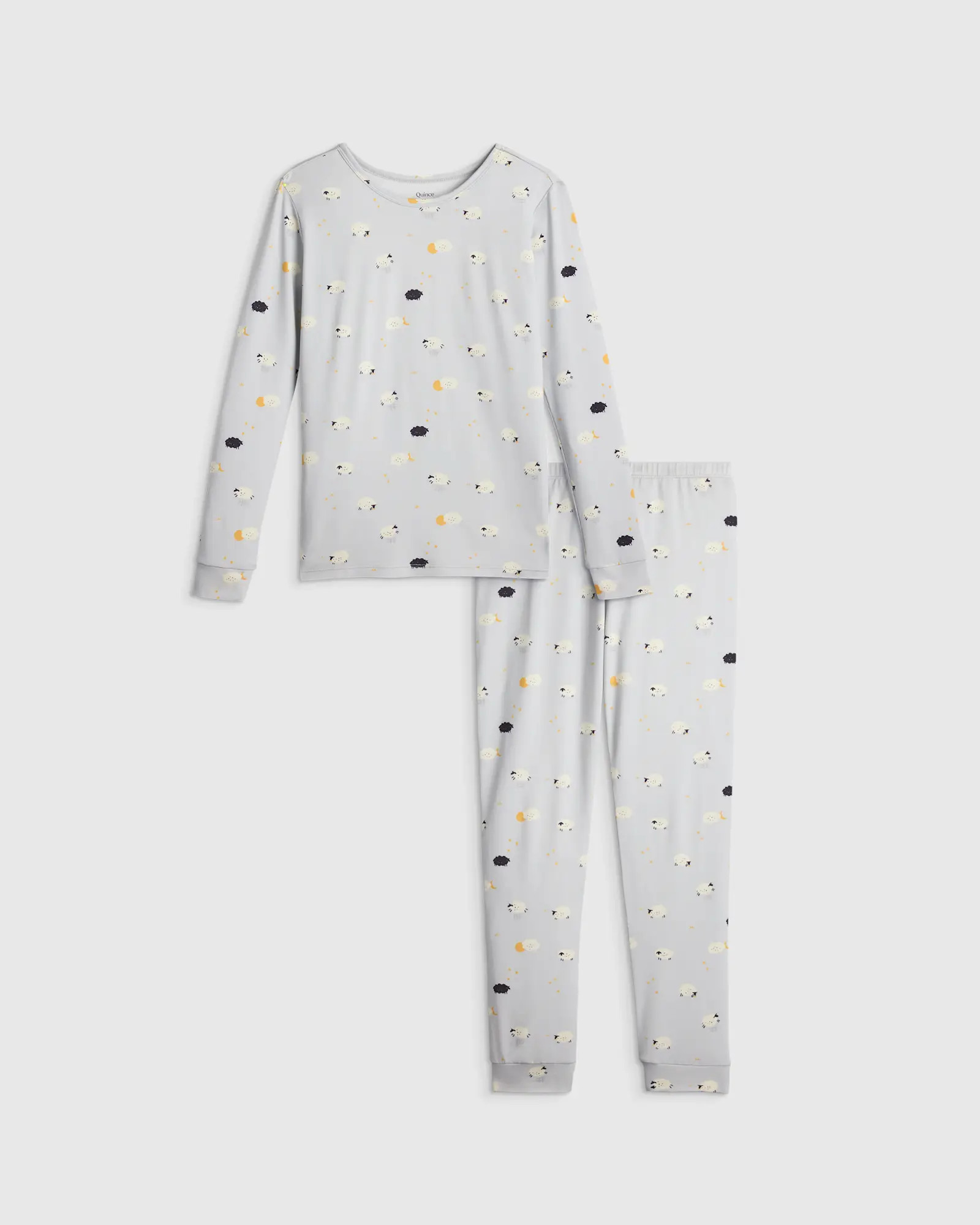 Bamboo Long Sleeve and Pant Pajama Set - Toddler in Little Sheep | Quince