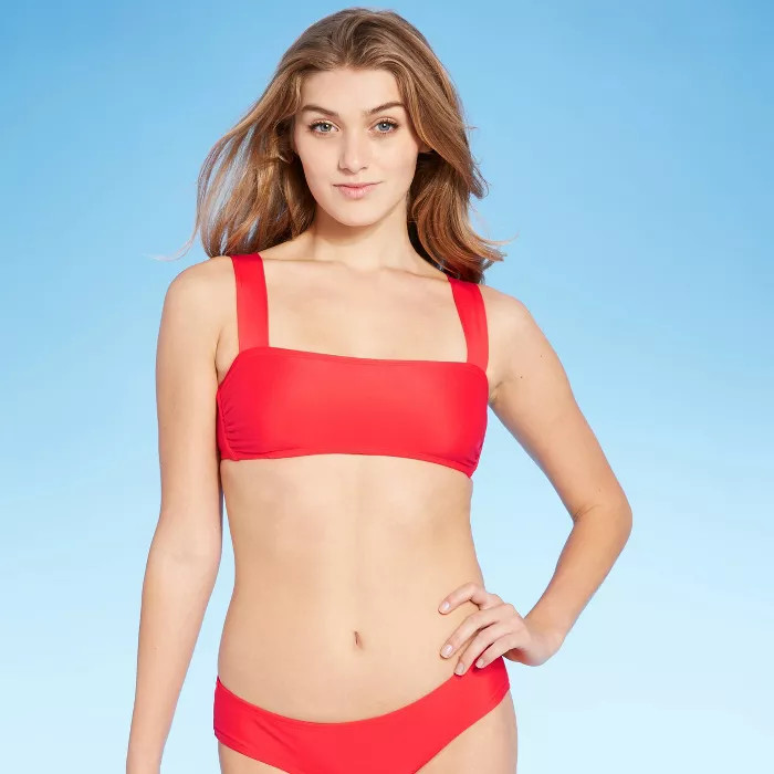 Juniors' Square Neck Bralette Bikini Top - Xhilaration™ | Target