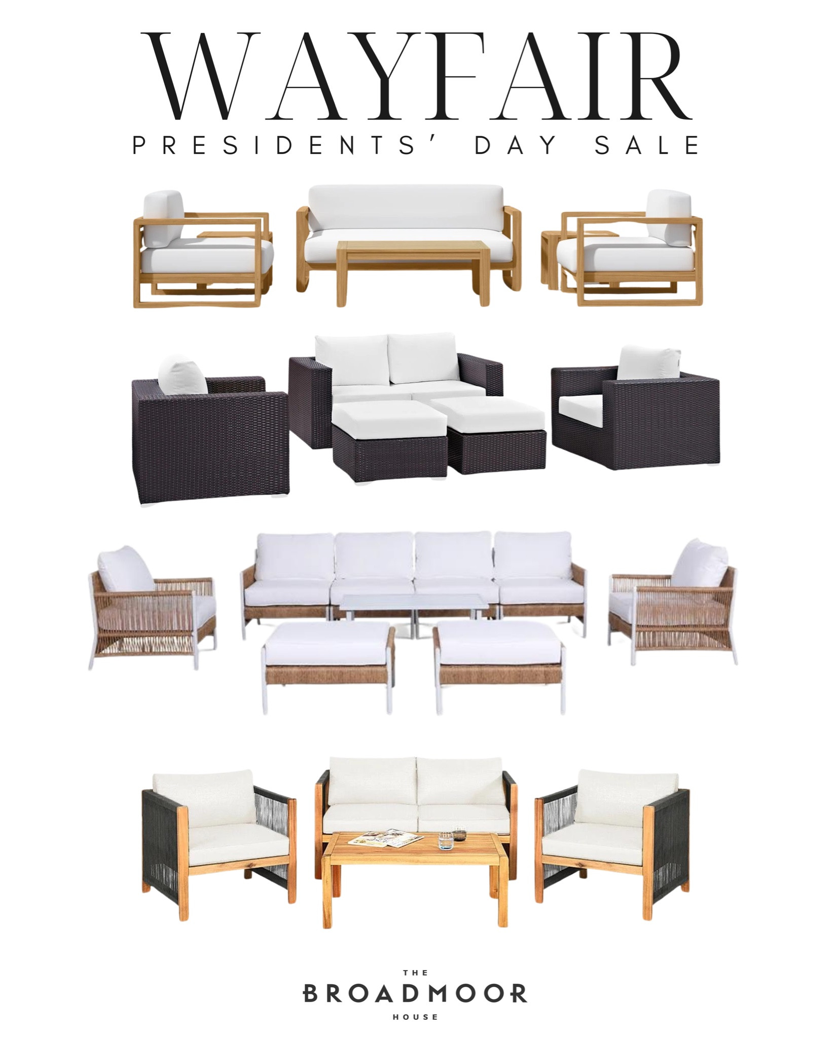 Wayfair, Wayfair home, Presidents’ Day, Presidents’ Day sale, outdoor furniture, patio furniture, patio furniture set

#LTKsalealert #LTKhome #LTKSeasonal