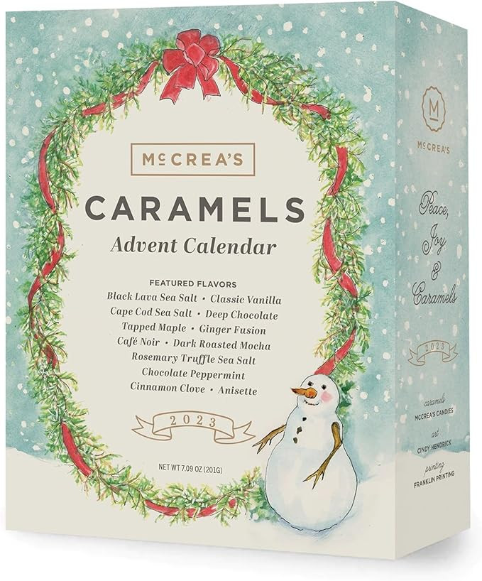 McCrea’s Candies 2023 Gourmet Caramel Advent Calendar featuring Art by Cindy Hendrick | Amazon (US)