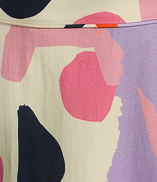 Gianni Bini x Venita Aspen Andrea Abstract Print Sateen Halter Neck A-line Maxi Dress | Dillard's | Dillard's