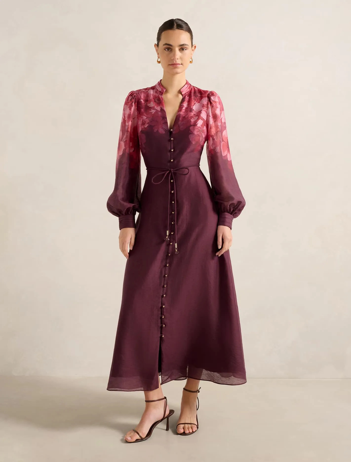 Camilla Long-Sleeve Printed Midi Dress | Ever New (CA)