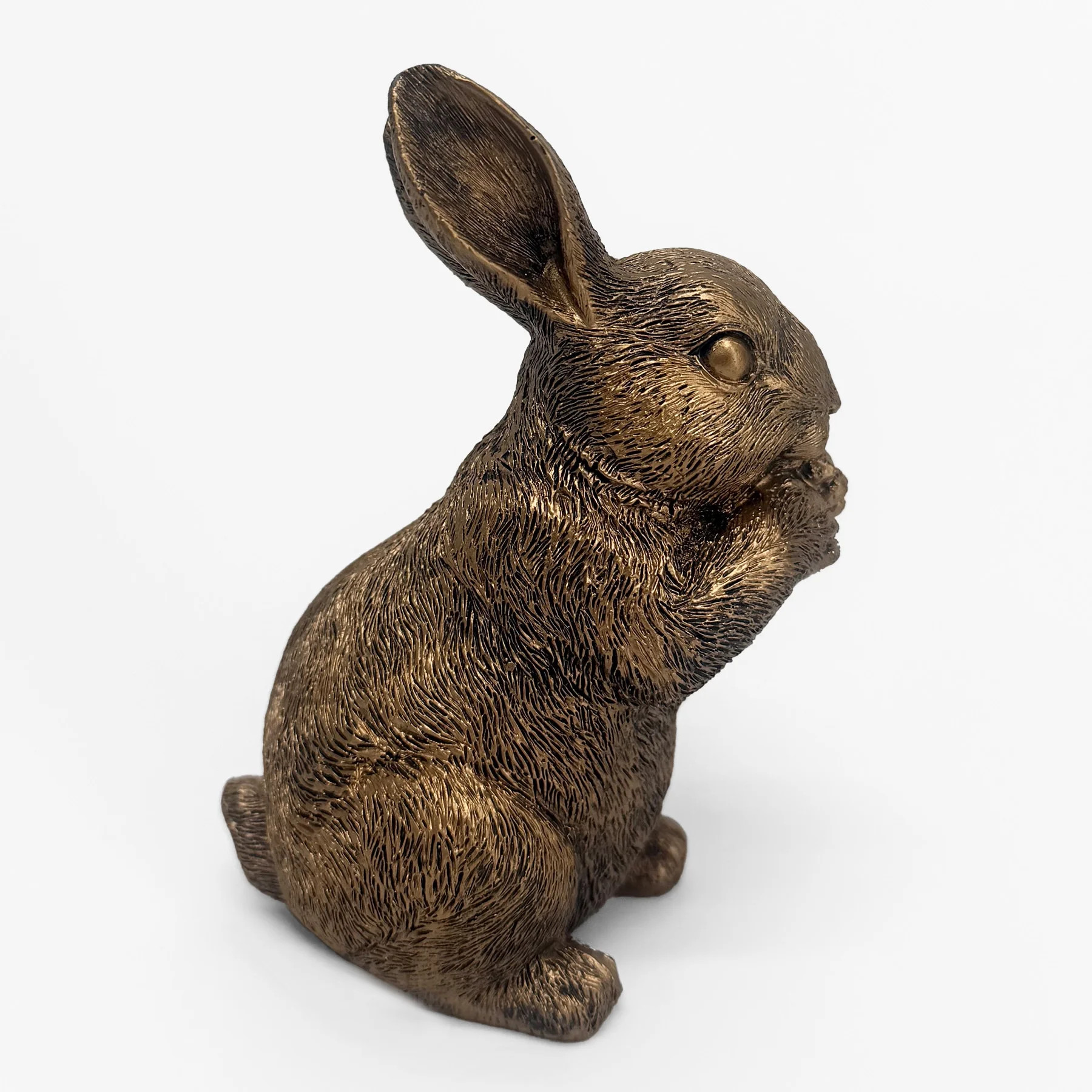 Resin Standing Bunny Tabletop Easter Decoration, Bronze, 4.75", by My Texas House | Walmart (US)