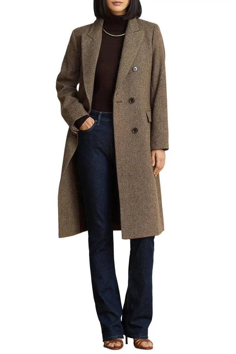 Double Breasted Wool Blend Coat (Women) | Nordstrom | Nordstrom