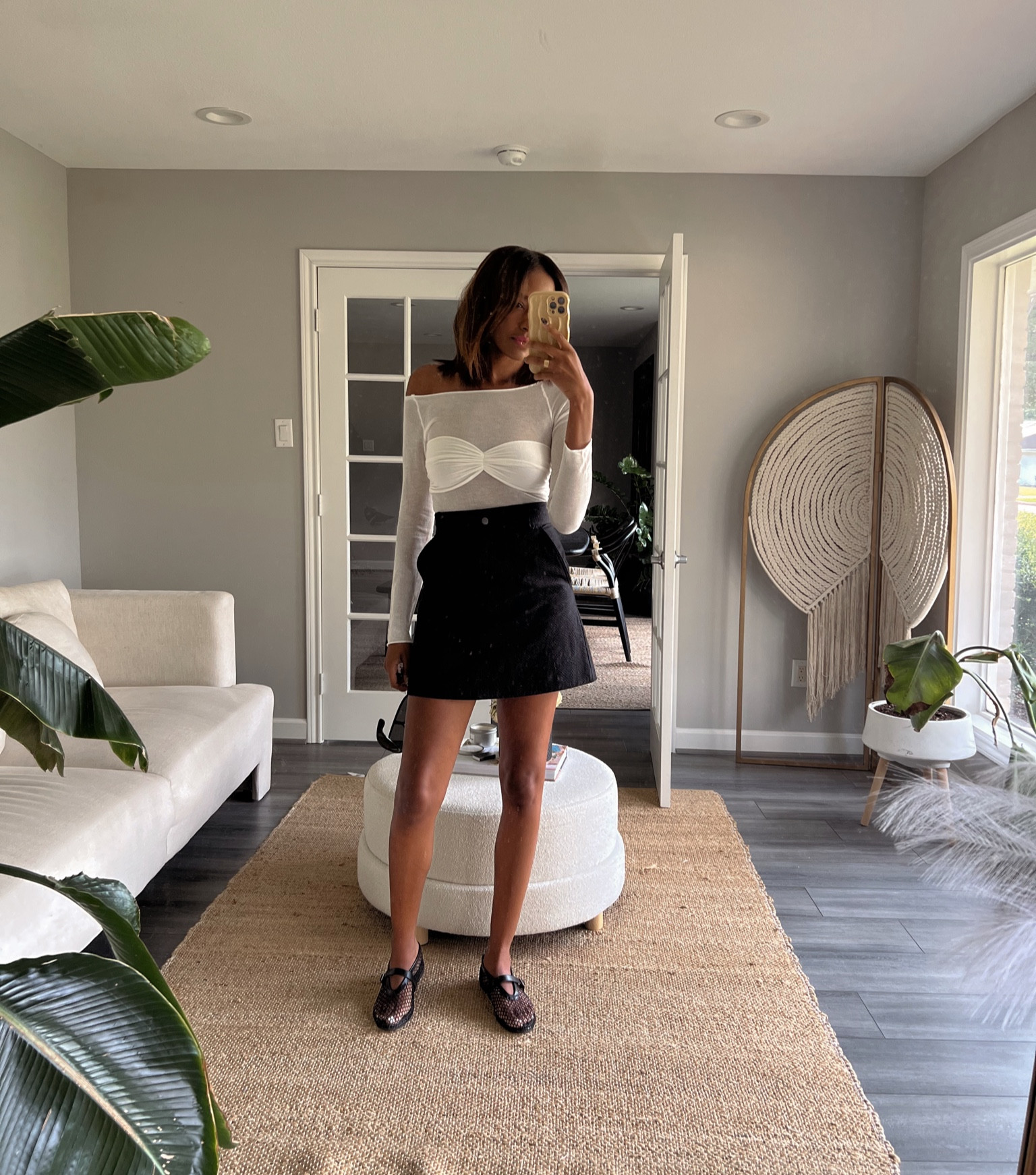 試着のみ　ヘヨン pepper mini wrap skirt / black 試着のみ ヘヨン pepper mini wrap skirt / black スカート