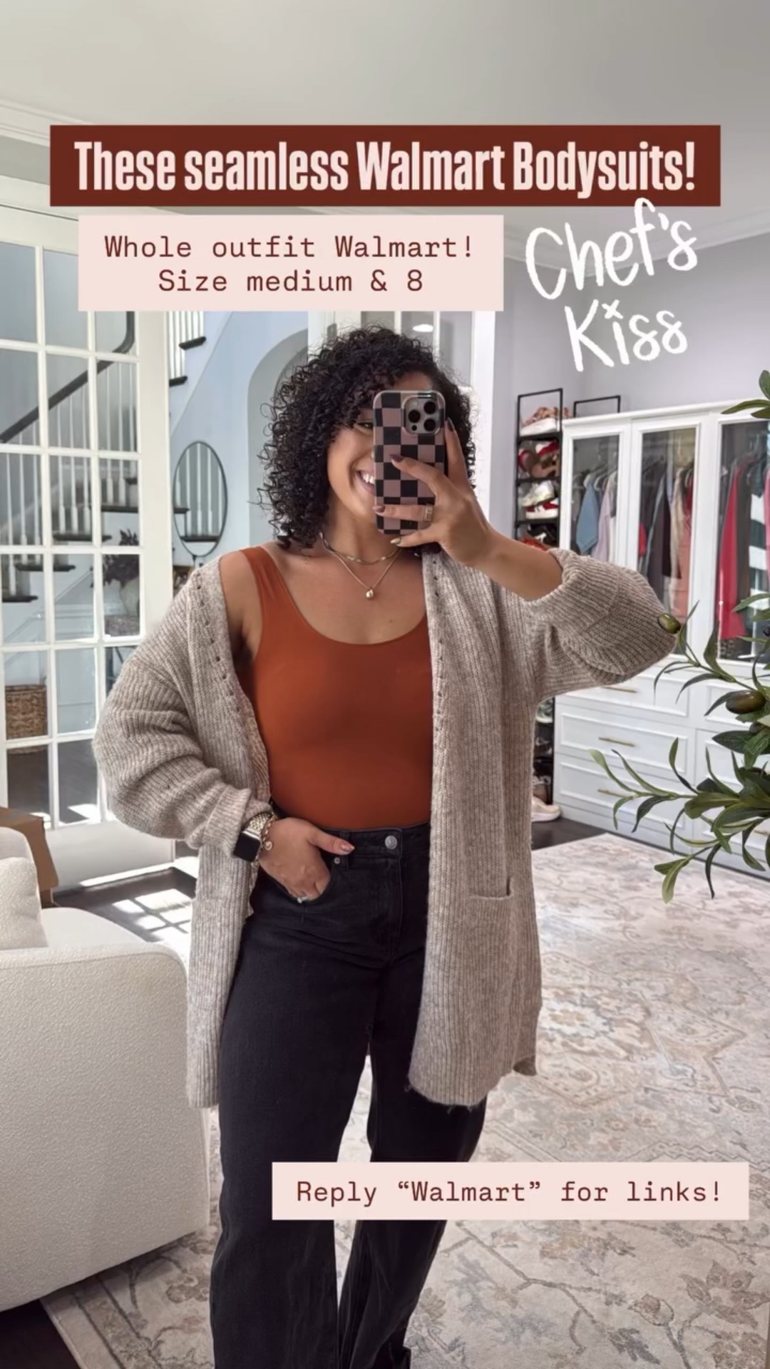 Walmart cardigan and bodysuit size medium Walmart black jeans size 8 #walmart #walmartfashion 

#LTKSaleAlert #LTKSeasonal #LTKStyleTip