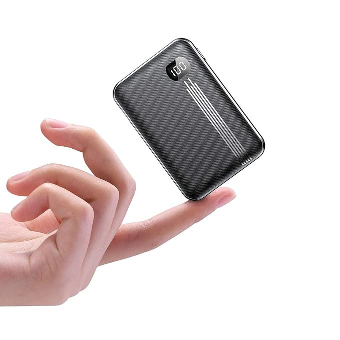 Portable Charger 10000mAh, AINOPE (Small) (LCD Display) (Powerful) High-Speed 2 USB Outputs Power... | Amazon (US)
