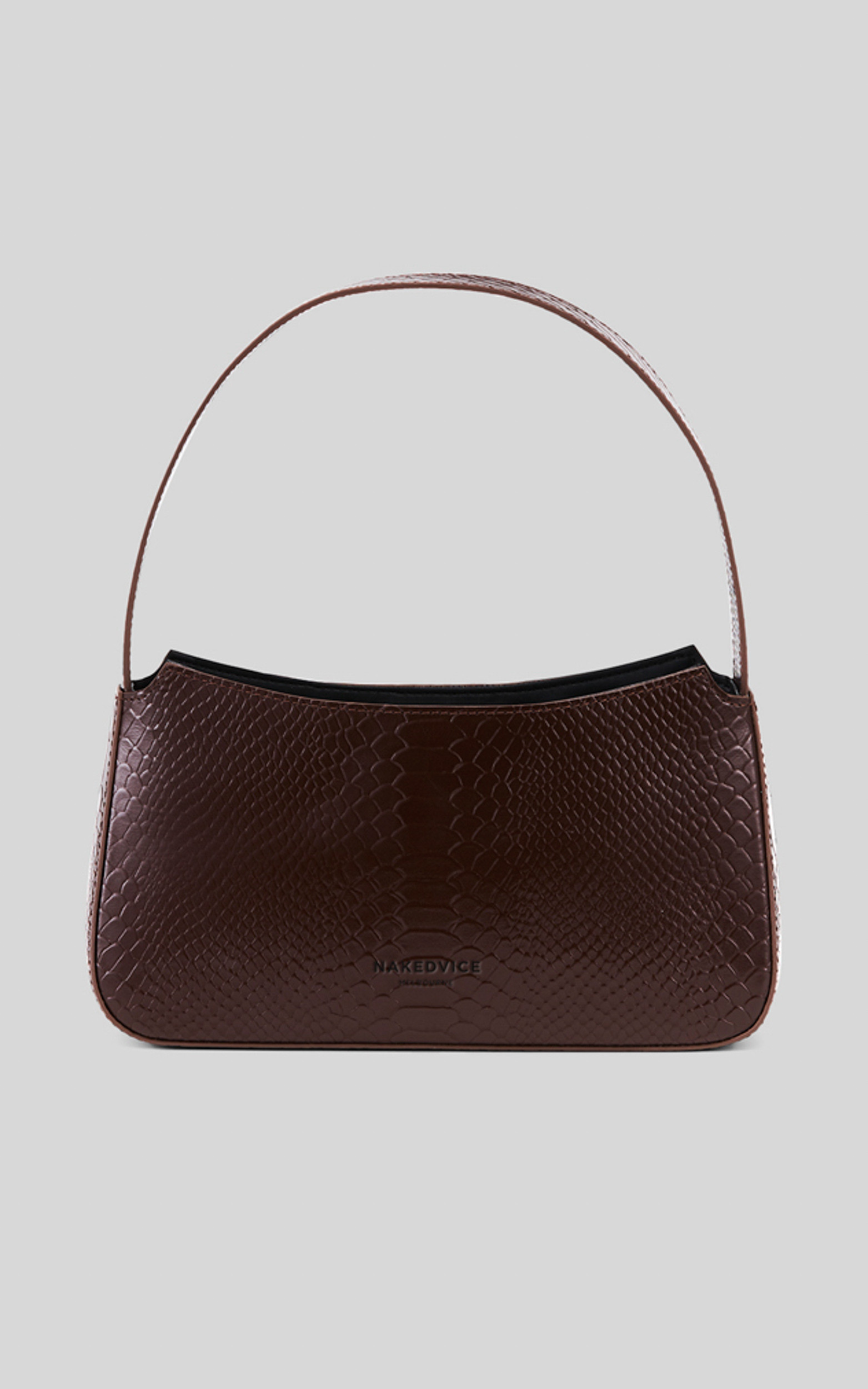 NAKEDVICE - THE CAMELIA BAG in COCOA/SILVER | Showpo (ANZ)