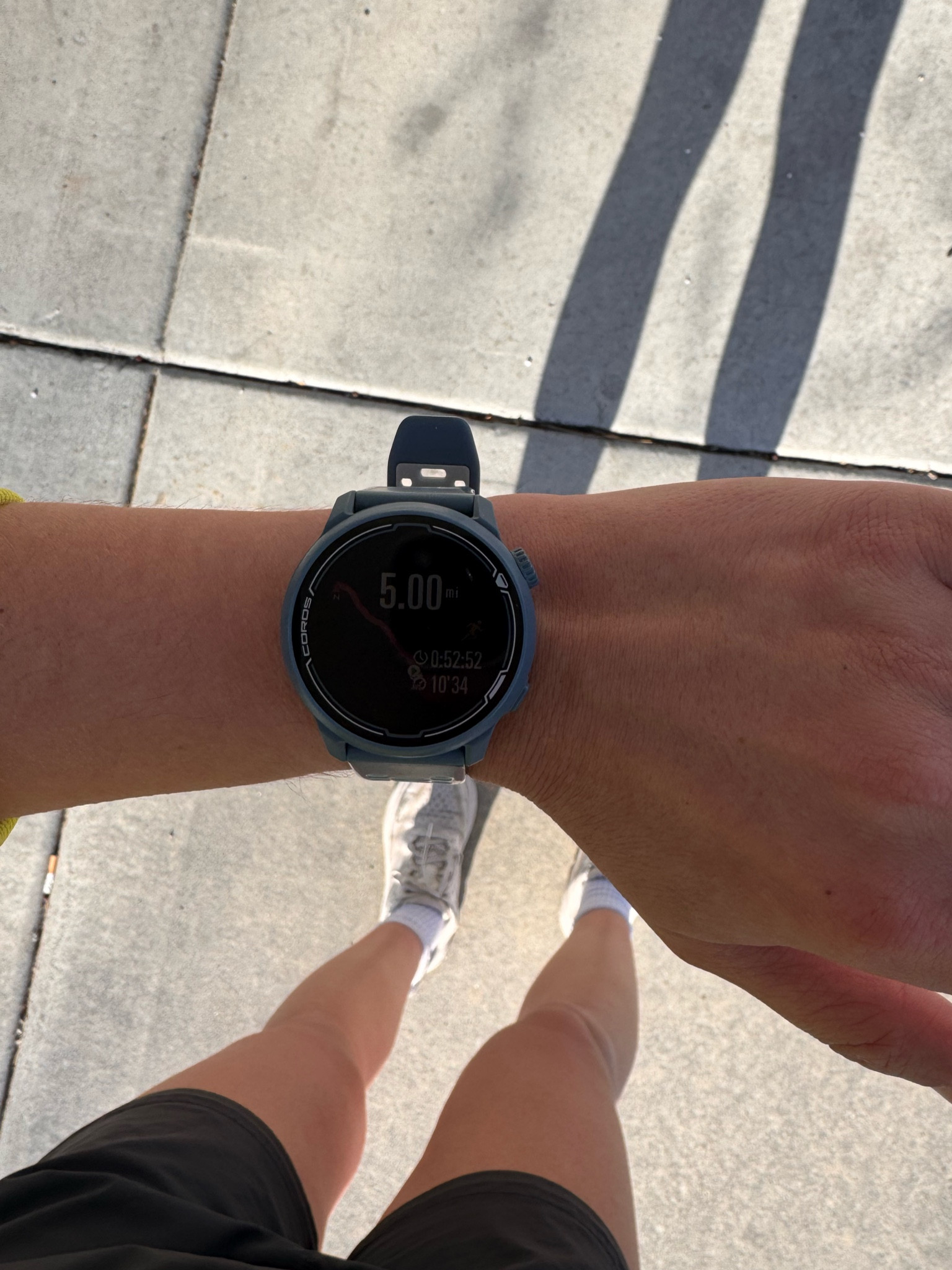 My running watch + shoes