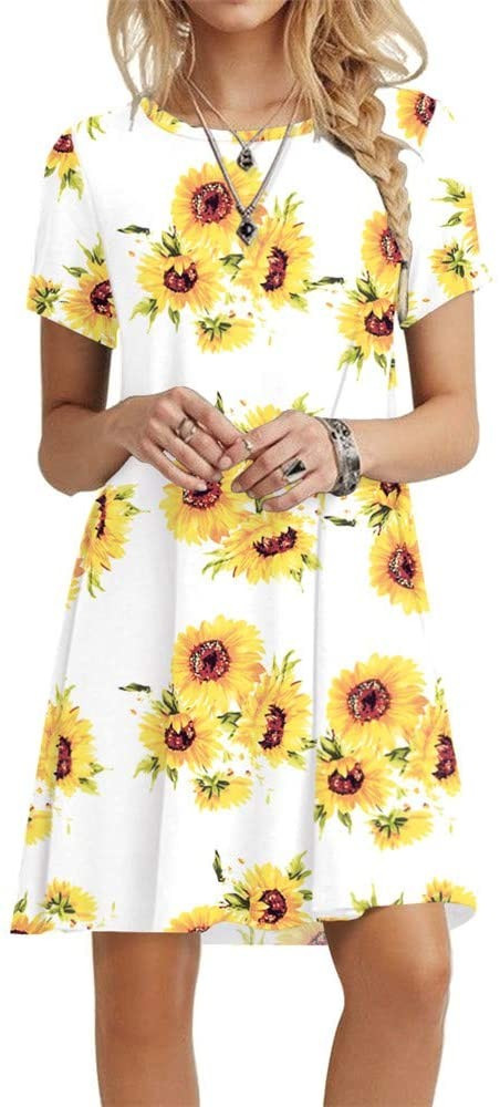 Women's Summer Casual Tshirt Dresses Short Sleeve Boho Beach Dress, my Amazon Finds | Amazon (US)