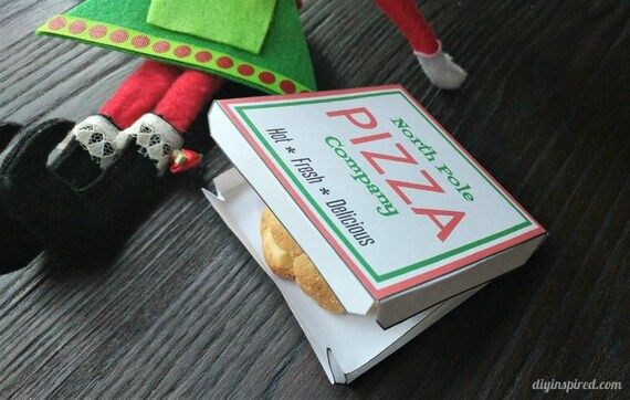 Elf Sized Pizza Box Printable | Etsy | Etsy (US)
