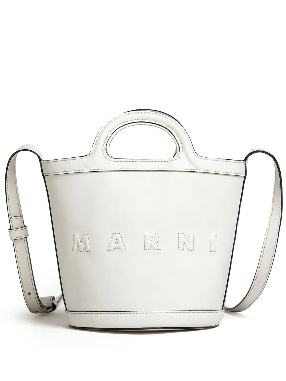 Marni logo-embroidered Bucket Tote Bag - Farfetch | Farfetch Global