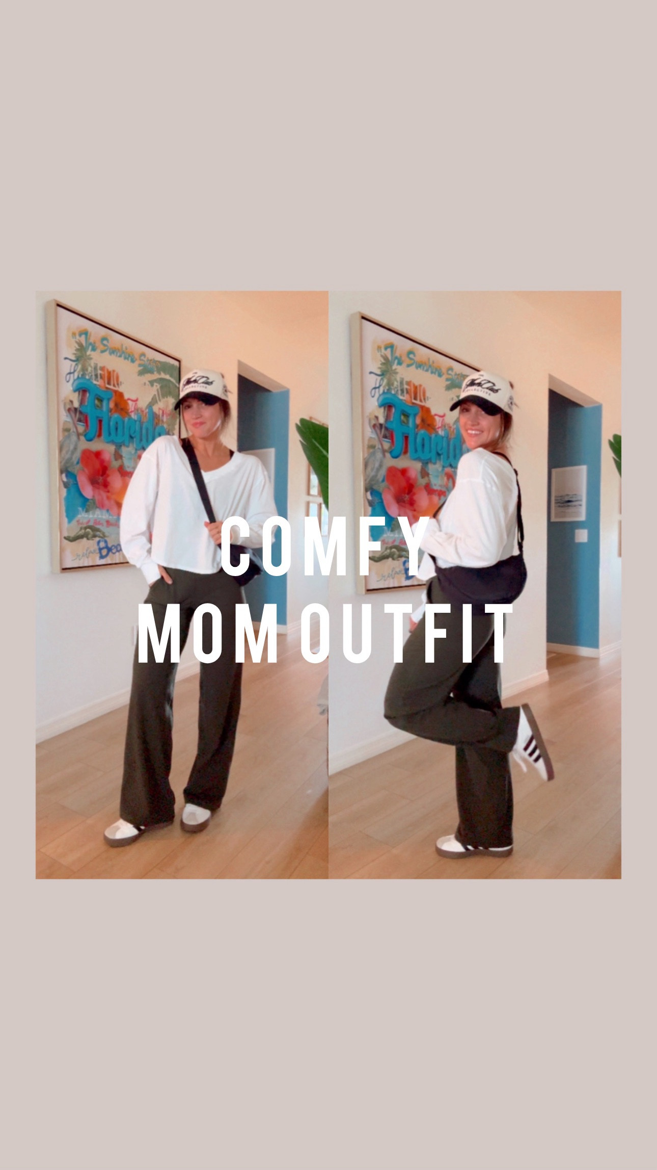 Get dressed with me for today’s comfy mom fit! I LOVE these pieces. I’m wearing my true small in the pants (they feel like a MUCH more expensive brand for way less! 🤫🍋 / XS shirt (target win! SO CUTE.) Lmk if you have any qs! #momoutfits #comfycasual #athleisurestyle #springoutfit #amazonfinds 