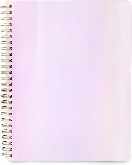 Ban.do Shiny Metallic Rough Draft Mini Spiral Notebook, 9" x 7" with Pockets and 160 Lined Pages,... | Amazon (US)