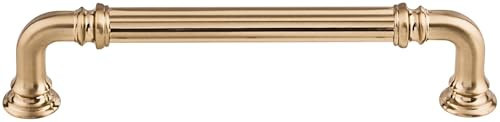 Top Knobs TK323HB Top Knobs TK323 Reeded 5 Inch Center to Center Handle Cabinet Pull from The Chareau Collection, Honey Bronze | Amazon (US)