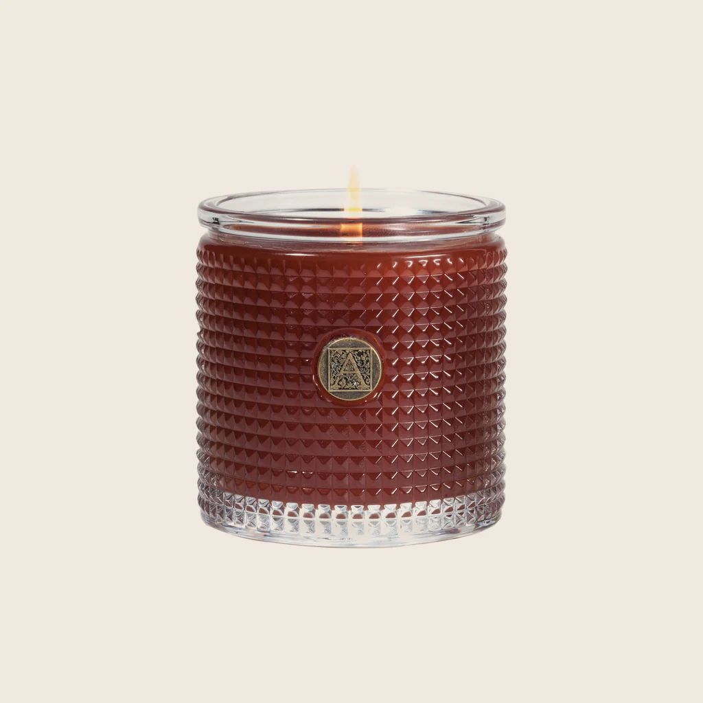 Pumpkin Spice - Textured Glass Candle | Aromatique