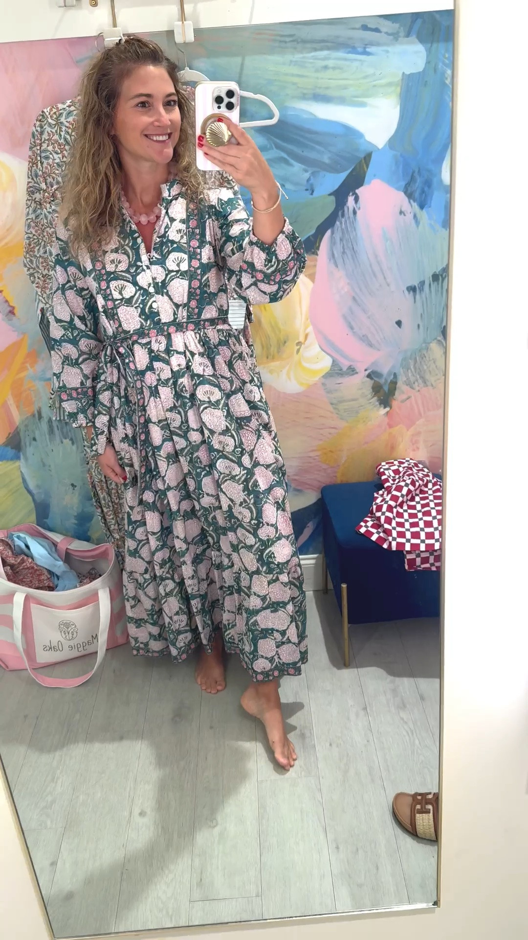 The prettiest block print maxi! 100% cotton! This would be so pretty for family photos !

#LTKdayinmylife #LTKootd #LTKSeasonal