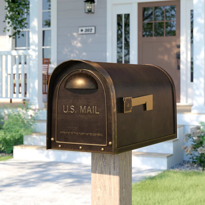 Baldwin Post Mounted Mailbox | Wayfair North America