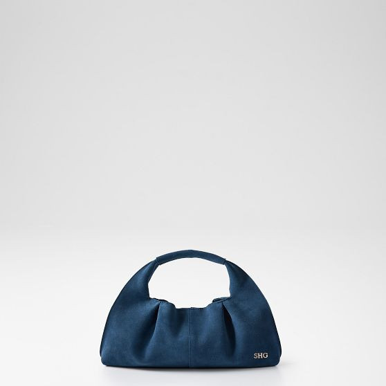 Soho Suede Gathered Handbag | Mark and Graham