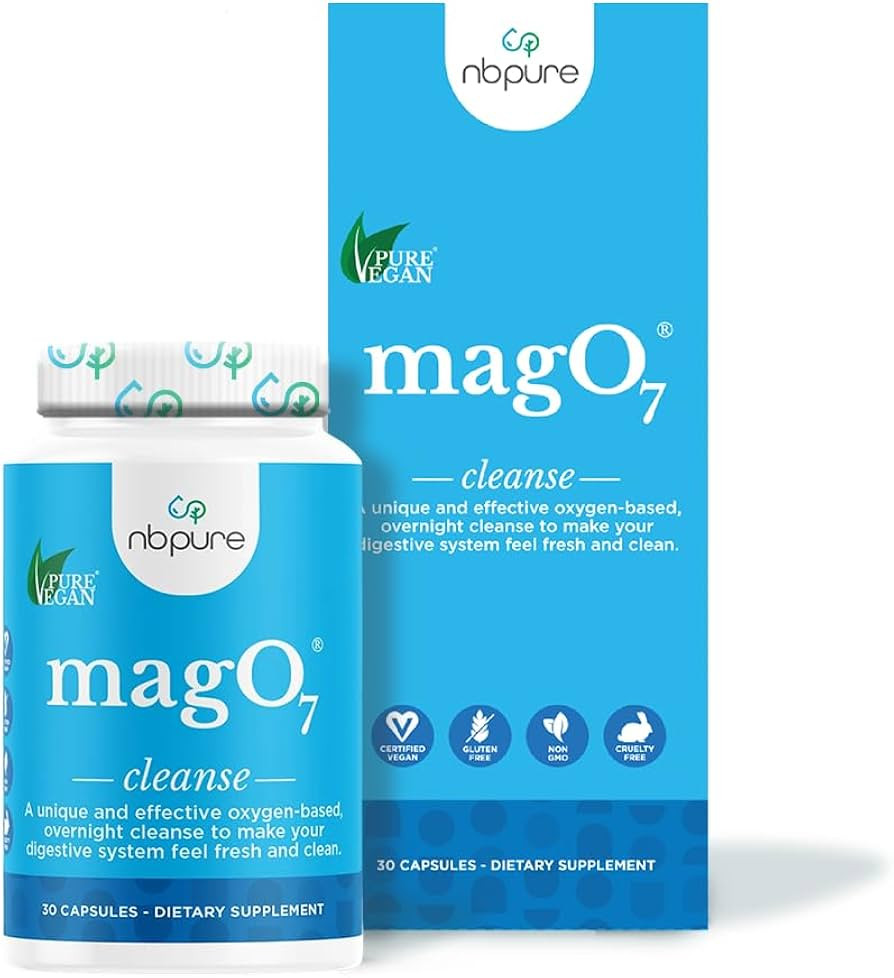 nbpure MagO7 - Natural Colon Cleanse & Detox - Occasional Constipation Relief, Stool Softening, &... | Amazon (US)