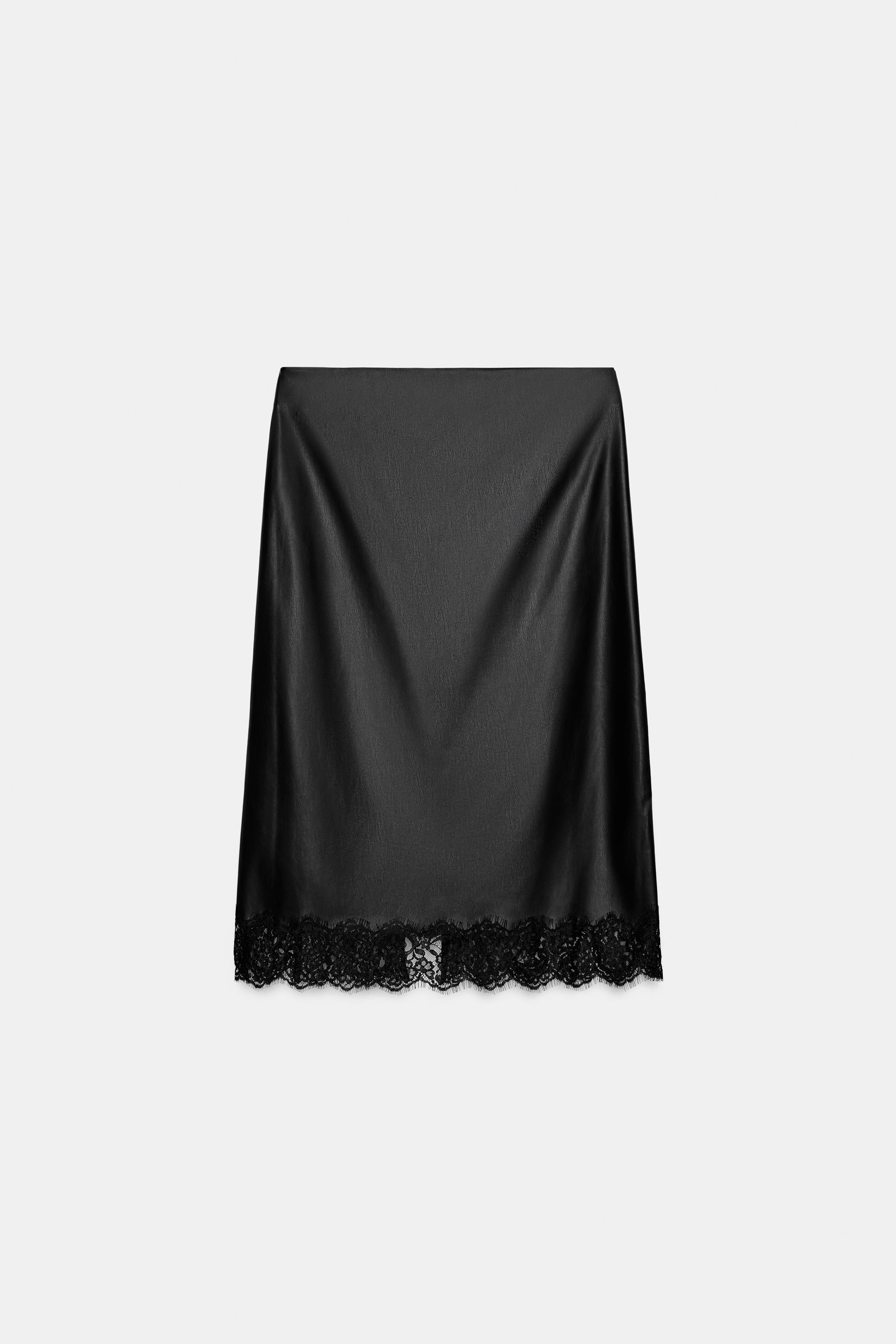 ZW COLLECTION LEATHER EFFECT SKIRT | Zara AU