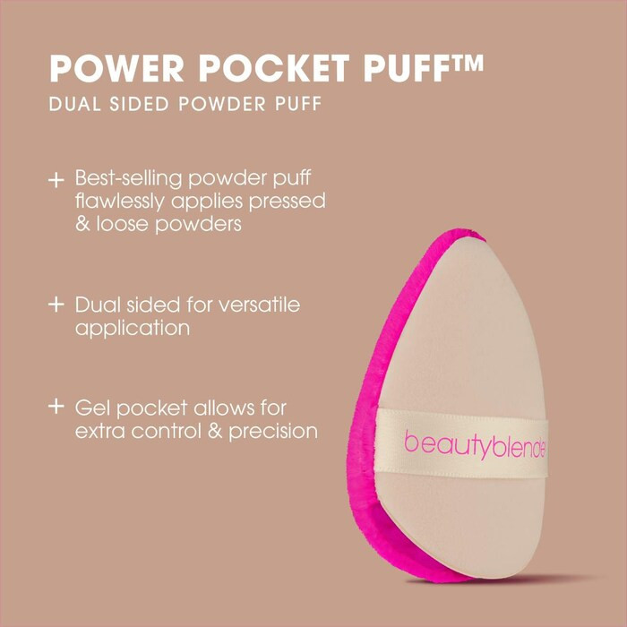 POWER POCKET PUFF™ Dual-Sided Powder Puff for Setting and Baking | Sephora (US)